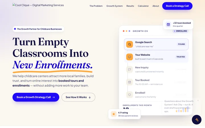 Cool Clique Agency Site build